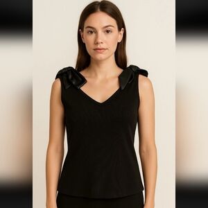 Anthropologie Maeve Tank Top Bow-Tie